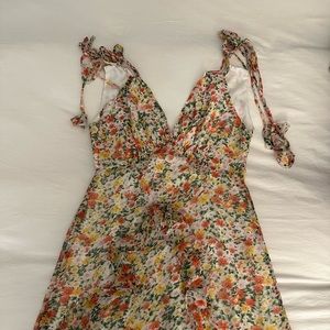 Multicolor floral maxi dress